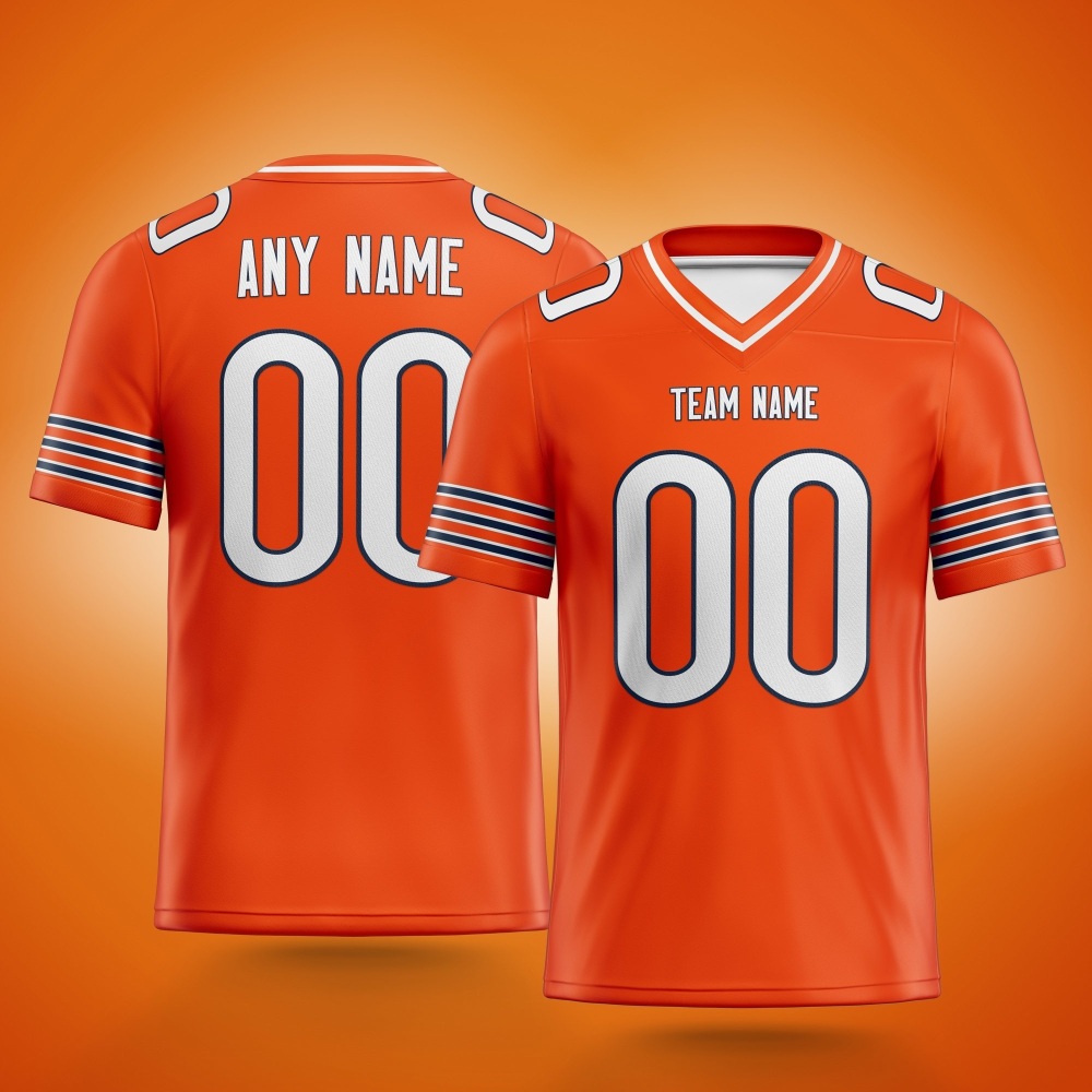 Orange custom jersey