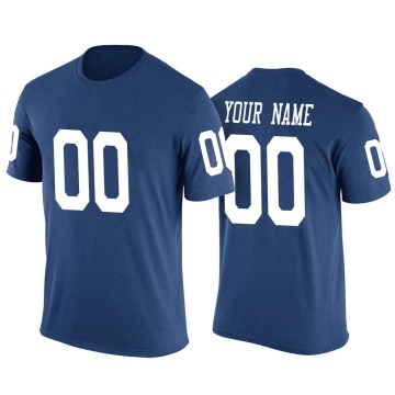 Men's Custom Blue Printed T-Shirt