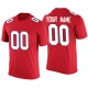 Men's Custom Red Printed T-Shirt